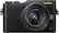Front. Panasonic - Lumix GX850 Mirrorless Camera with 12-32mm Lens - Black.