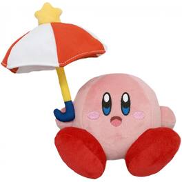 Little Buddy - Kirby Nintendo 7 Inch Plush - Parasol Kirby - Red