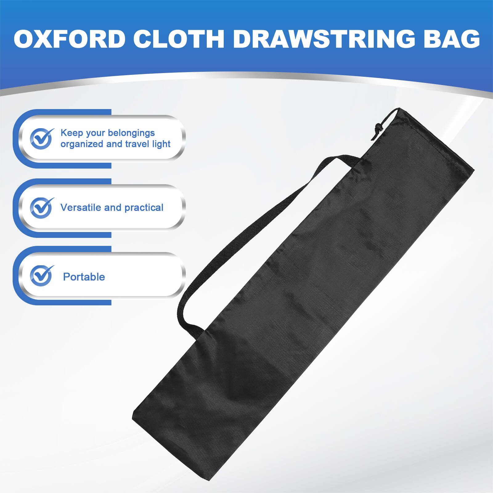 OXFORD CLOTH DRAWSTRING BAG

- Keep your belongings organized and travel light
- Versatile and practical
- Portable