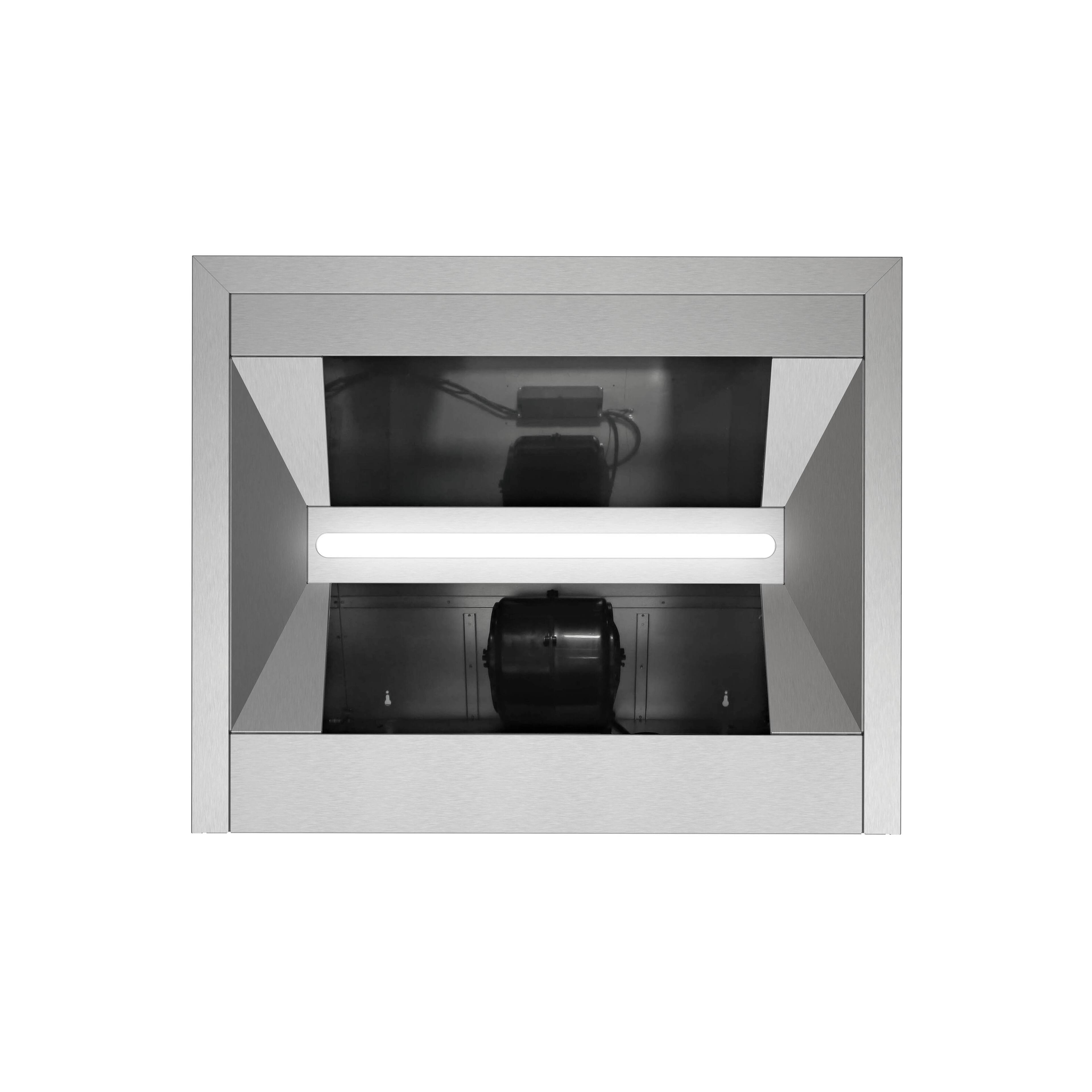 Alt View 9. Streamline - 30 in. Diveria Ducted Undermount 350 CFM Range Hood, Baffle Filters, Touchpad Control, LED Light - Brushed Stainless Steel.
