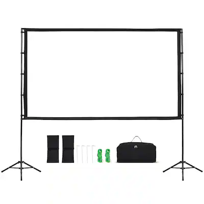 Projector Screen 100 Inch, Portable Movie Screen 16