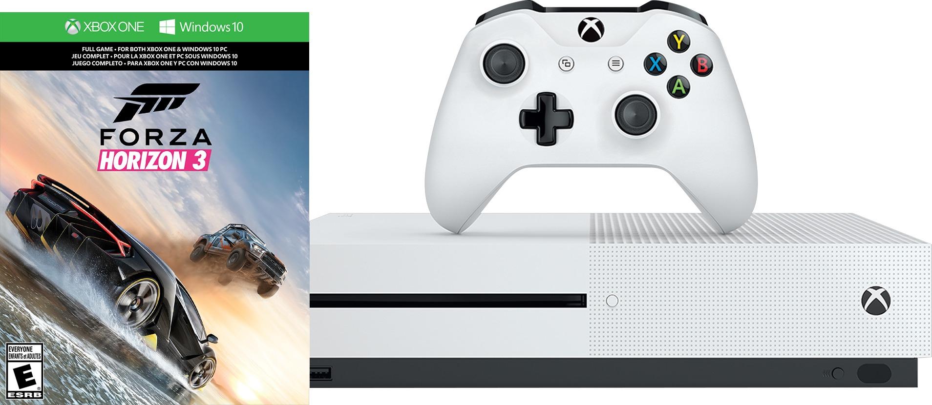 Microsoft Xbox One S 1TB Forza Horizon 3 Console Bundle   White