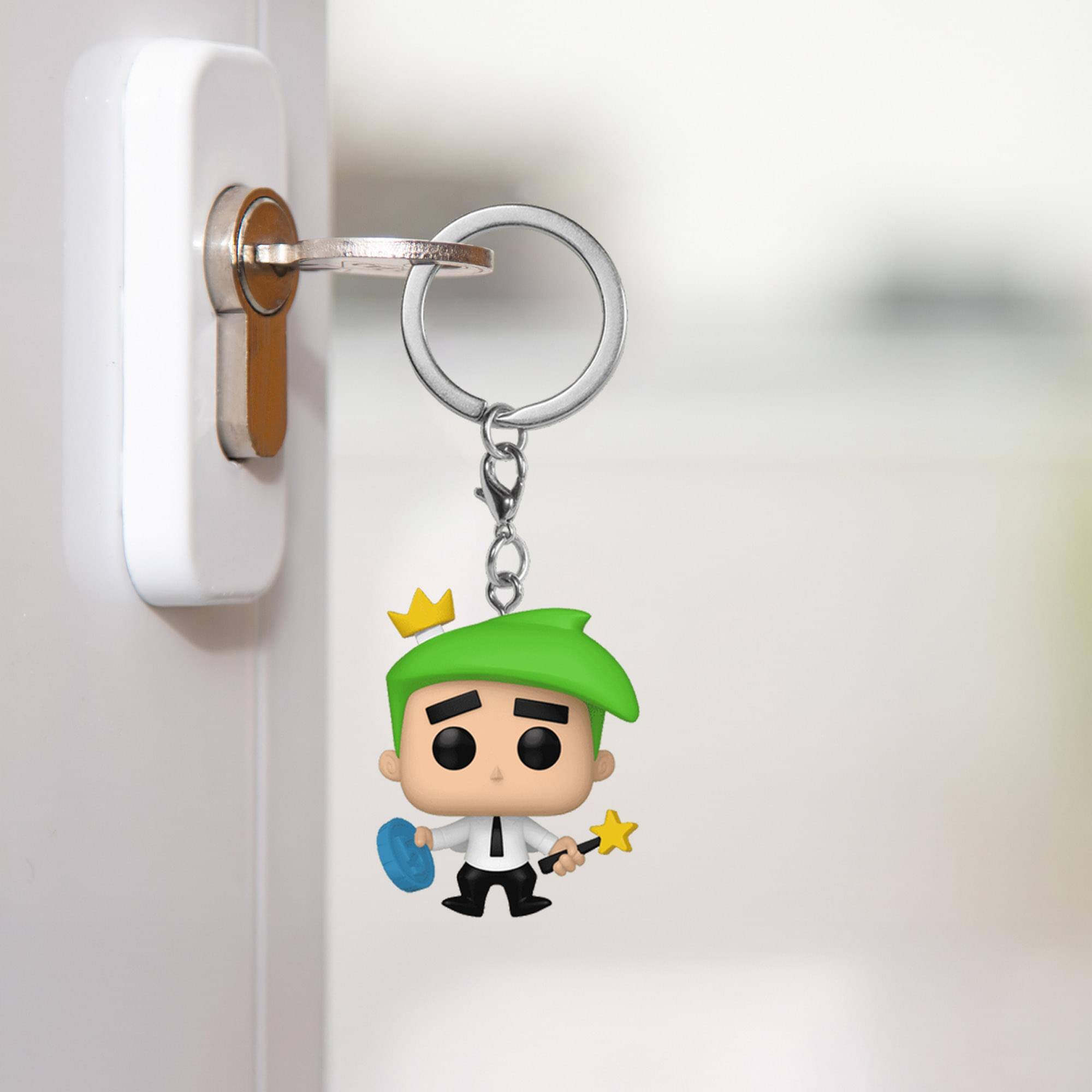 Alt View 3. Funko - Fairly Odd Parents Funko POP Keychain | Cosmo - Multi-Colored.