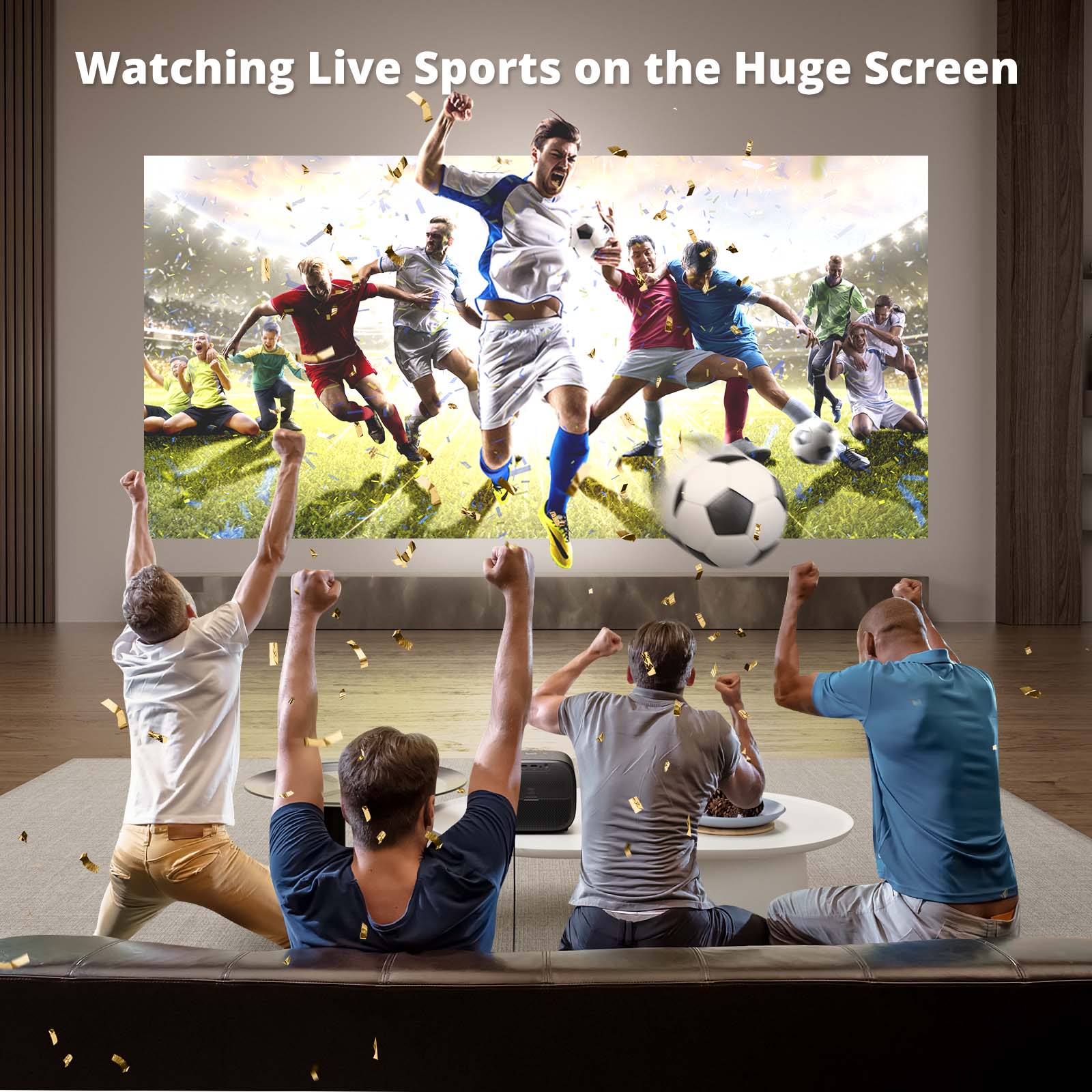 Watching Live Sports on the Huge Screen