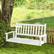 Alt View 3. Costway - 3-Person Wooden Outdoor Porch Swing Heavy Duty Patio Hanging Bench Chair - White.
