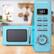 Alt View 1. Galanz - 0.9 Cu. Ft Retro MicroWave - Red.
