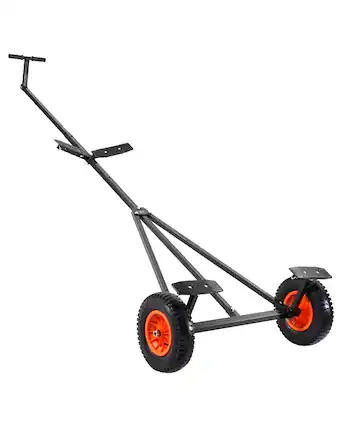 Front. VEVOR - Boat Trailer Dolly, 420lbs Load Capacity, Carbon Steel Trailer Mover with Adjustable Length, 15.7 in Pneumatic Tires - Black.