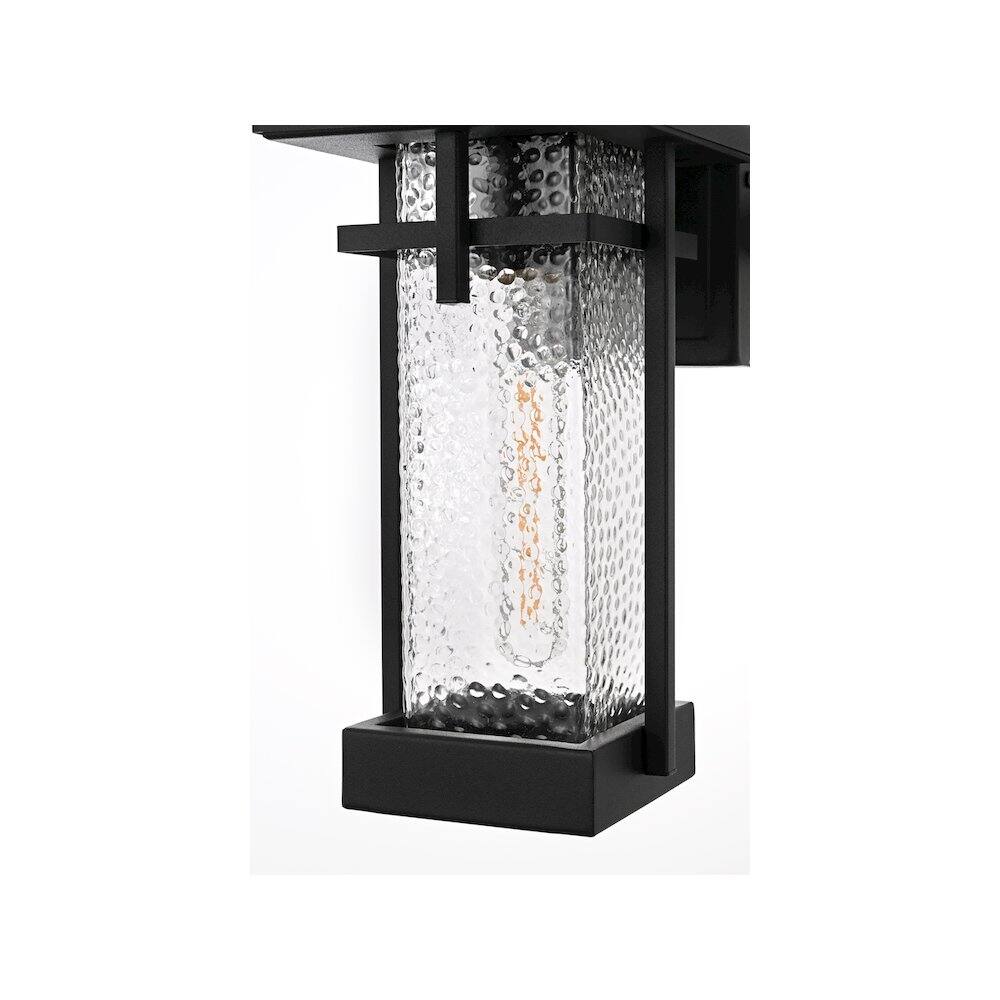 Alt View 2. Elegant Lighting - Cambria 7 inch Outdoor Pendant in Black - Black.