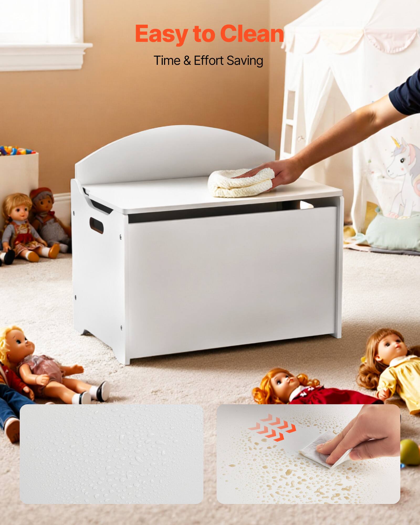 Easy to Clean  
Time & Effort Saving