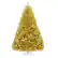 Front. Costway - 6ft Artificial Tinsel Christmas Tree Hinged w/1036 Tips Foldable Stand Champagne - Champagne Gold.