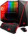 iBUYPOWER - Desktop - Intel Core i7 - 16GB Memory - NVIDIA GeForce GTX 1060 - 120GB Solid State Drive + 1TB Hard Drive - Black/red - Larger Front
