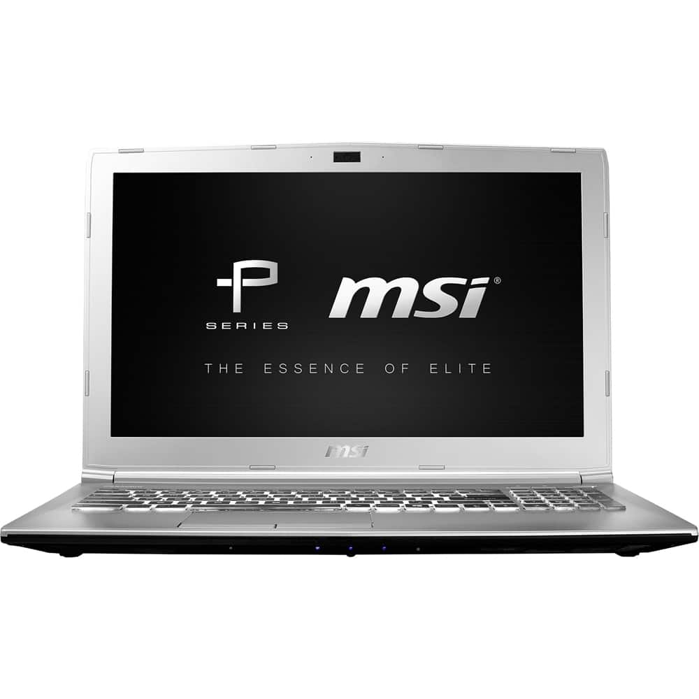 MSI - 15.6" Laptop - Intel Core i7 - 16GB Memory - NVIDIA GeForce GTX 1050 - 1TB Hard Drive + 128GB Solid State Drive - Aluminum silver - Larger Front