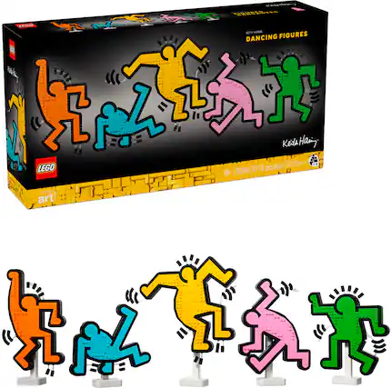 AMAZE aN SR B C DANCING FIGURES AA8 Keith Haring - 1-5 LEGO 31216 1773 pcs/p2s 18+ art