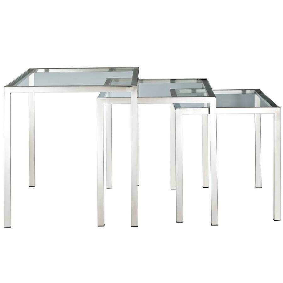 Nimble Models Nimble Nesting Table by Modway Silver - Best Buy