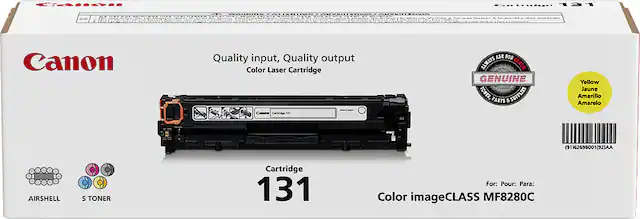 Front. Canon - 131 Toner Cartridge - Yellow.