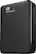 Left. WD - Elements Portable 3TB External USB 3.0 Portable Hard Drive - black.