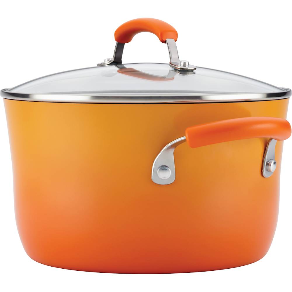 Rachael Ray 14-Piece Cookware Set Orange 17627 - Best Buy