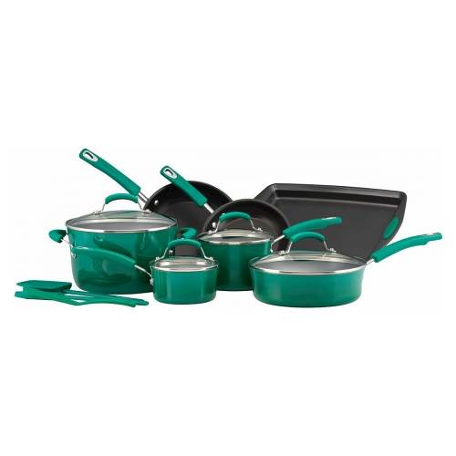 Best Buy: Rachael Ray 10-Piece Cookware Set Green 12794