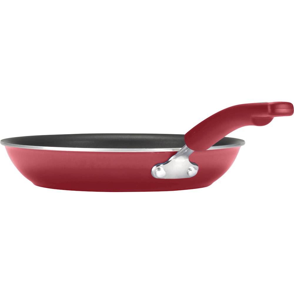 Rachael Ray , Aluminum Nonstick Frying Pan, 8.5 in Red