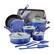 Left. Rachael Ray - Hard Enamel Nonstick 14-Piece Cookware Set - Blue Gradient.