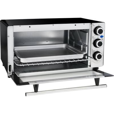 Elite - Convection Toaster/Pizza Oven - Stainless steel