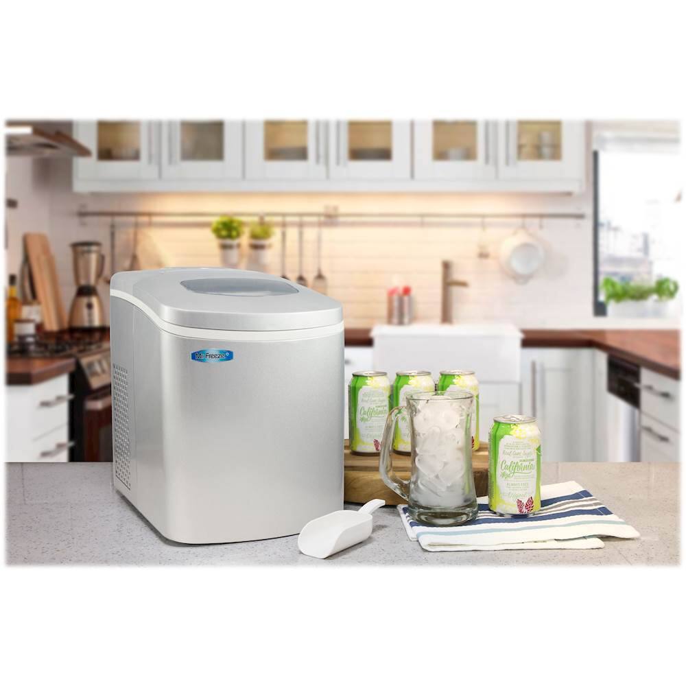 Best Buy Mr. Freeze 9.8" 26Lb. Portable Icemaker Stainless steel MIM18SI