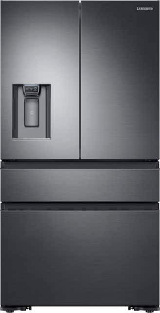 Samsung 22 6 Cu Ft 4 Door Flex French Door Counter Depth Fingerprint Resistant Refrigerator Black Stainless Steel Rf23m8070sg Best Buy