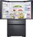 Alt View 1. Samsung - 22.6 cu. ft. 4-Door Flex French Door Counter Depth Refrigerator with FlexZone Drawer - Black stainless steel.