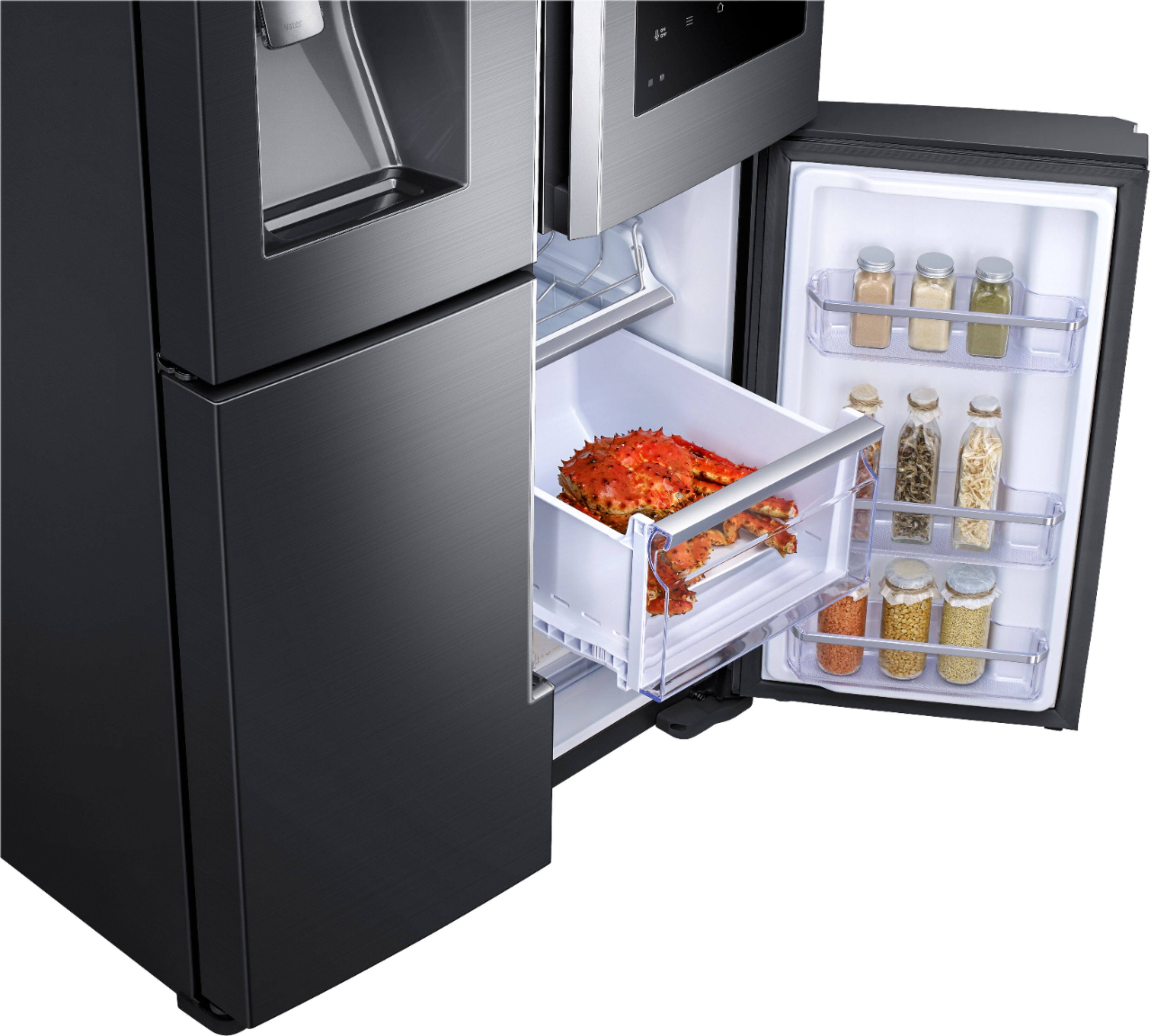 Alt View 13. Samsung - Family Hub 2.0 22.0 Cu. Ft. 4-Door Flex French Door Counter-Depth Refrigerator.