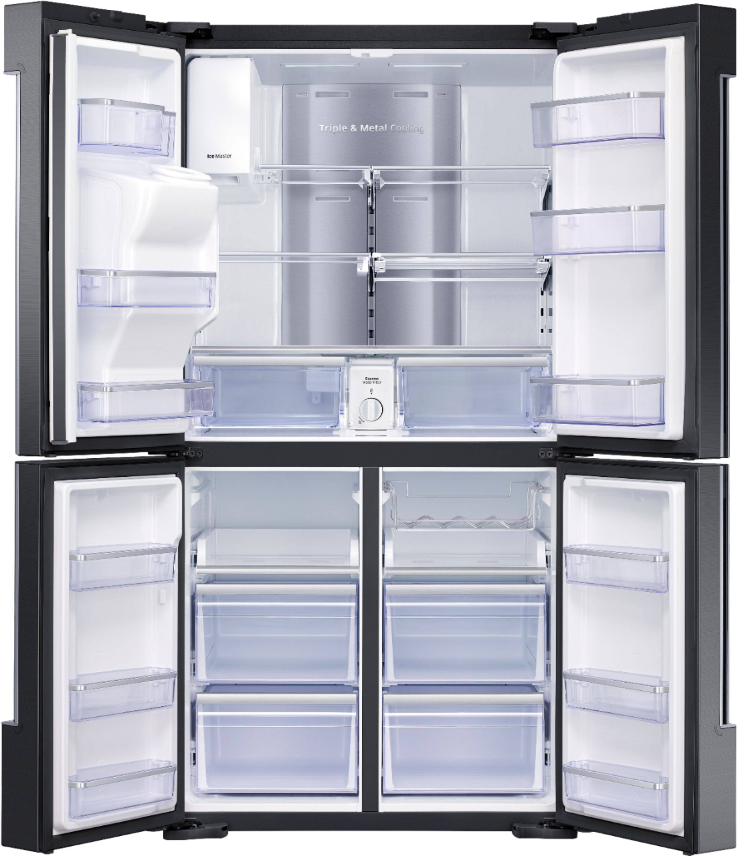Alt View 18. Samsung - Family Hub 2.0 22.0 Cu. Ft. 4-Door Flex French Door Counter-Depth Refrigerator.