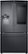 Alt View Zoom 11. Samsung - Family Hub 24.2 Cu. Ft. 3-Door French Door  Fingerprint Resistant Refrigerator - Black Stainless Steel.