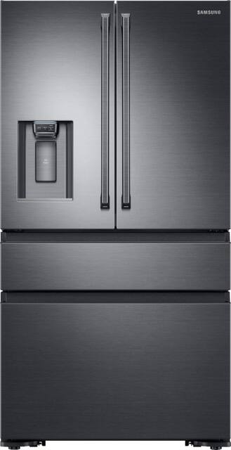 Samsung 22 7 Cu Ft 4 Door Flex French Door Counter Depth Fingerprint Resistant Refrigerator Black Stainless Steel Rf23m8090sg Best Buy