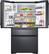 Alt View 13. Samsung - 22.7 Cu. Ft. 4-Door Flex French Door Counter-Depth Fingerprint Resistant Refrigerator - Black stainless steel.