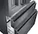 Alt View 17. Samsung - 22.7 Cu. Ft. 4-Door Flex French Door Counter-Depth Fingerprint Resistant Refrigerator - Black stainless steel.