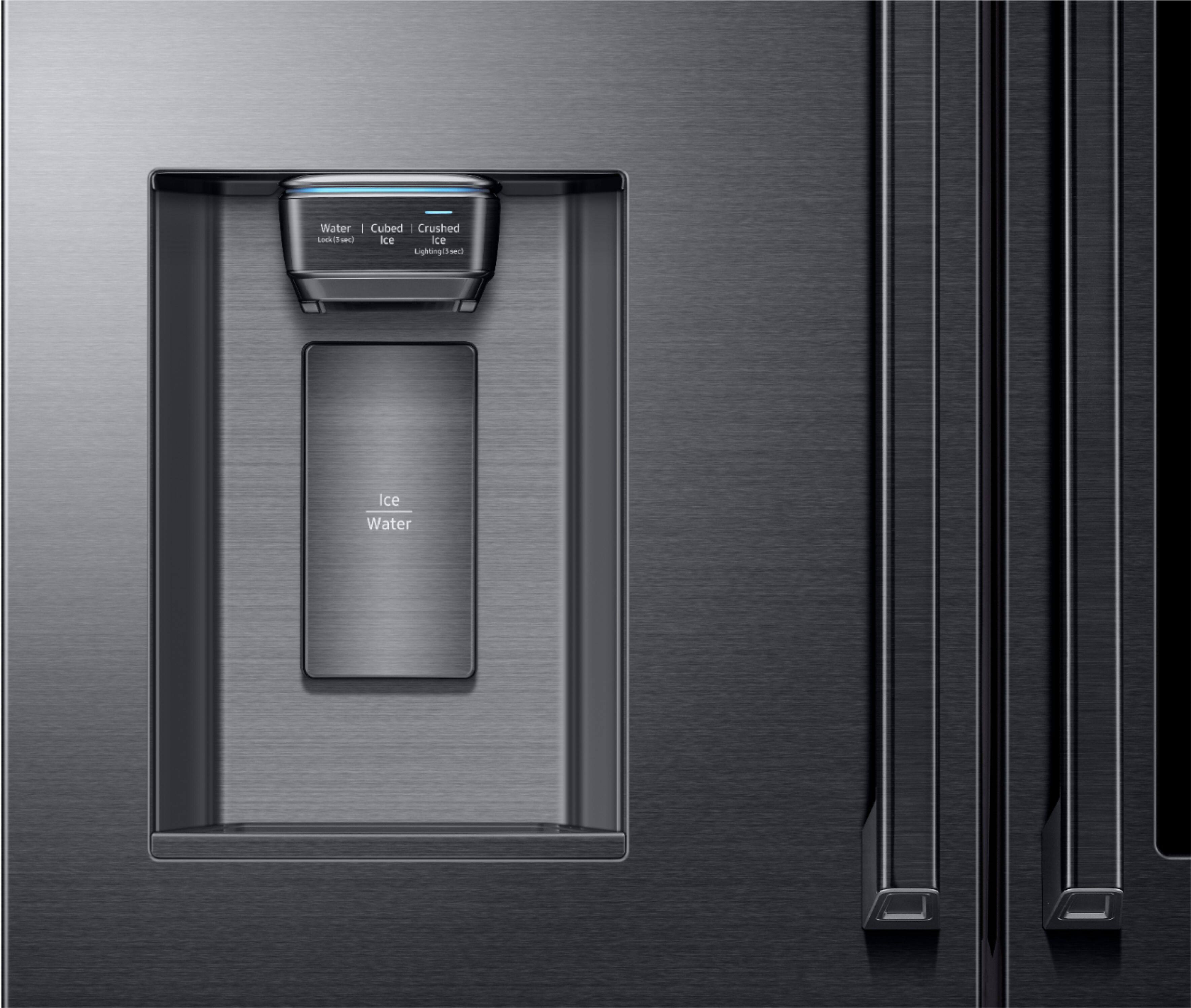 Samsung 22 7 Cu Ft 4 Door Flex French Counter Depth Samsung 22 7 Cu Ft 4 Door Flex French Counter Depth Refrigerator Fingerprint Resistant Black Stainless Steel Rf23m8090sg Best