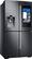 Angle. Samsung - Family Hub 2.0 28.0 Cu. Ft. 4-Door Flex French Door Refrigerator with Apps - Fingerprint Resistant Black Stainless Steel.