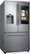 Angle Zoom. Samsung - Family Hub 24.2 Cu. Ft. 3-Door French Door Refrigerator - Stainless steel.