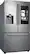 Angle. Samsung - Family Hub 24.2 Cu. Ft. 3-Door French Door Refrigerator - Stainless Steel.