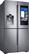 Angle. Samsung - Family Hub 2.0 22.0 Cu. Ft. 4-Door Flex French Door Counter-Depth Refrigerator with Apps - Stainless steel.