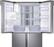 Alt View 4. Samsung - Family Hub 2.0 22.0 Cu. Ft. 4-Door Flex French Door Counter-Depth Refrigerator with Apps - Stainless steel.