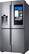Left. Samsung - Family Hub 2.0 22.0 Cu. Ft. 4-Door Flex French Door Counter-Depth Refrigerator with Apps - Stainless steel.