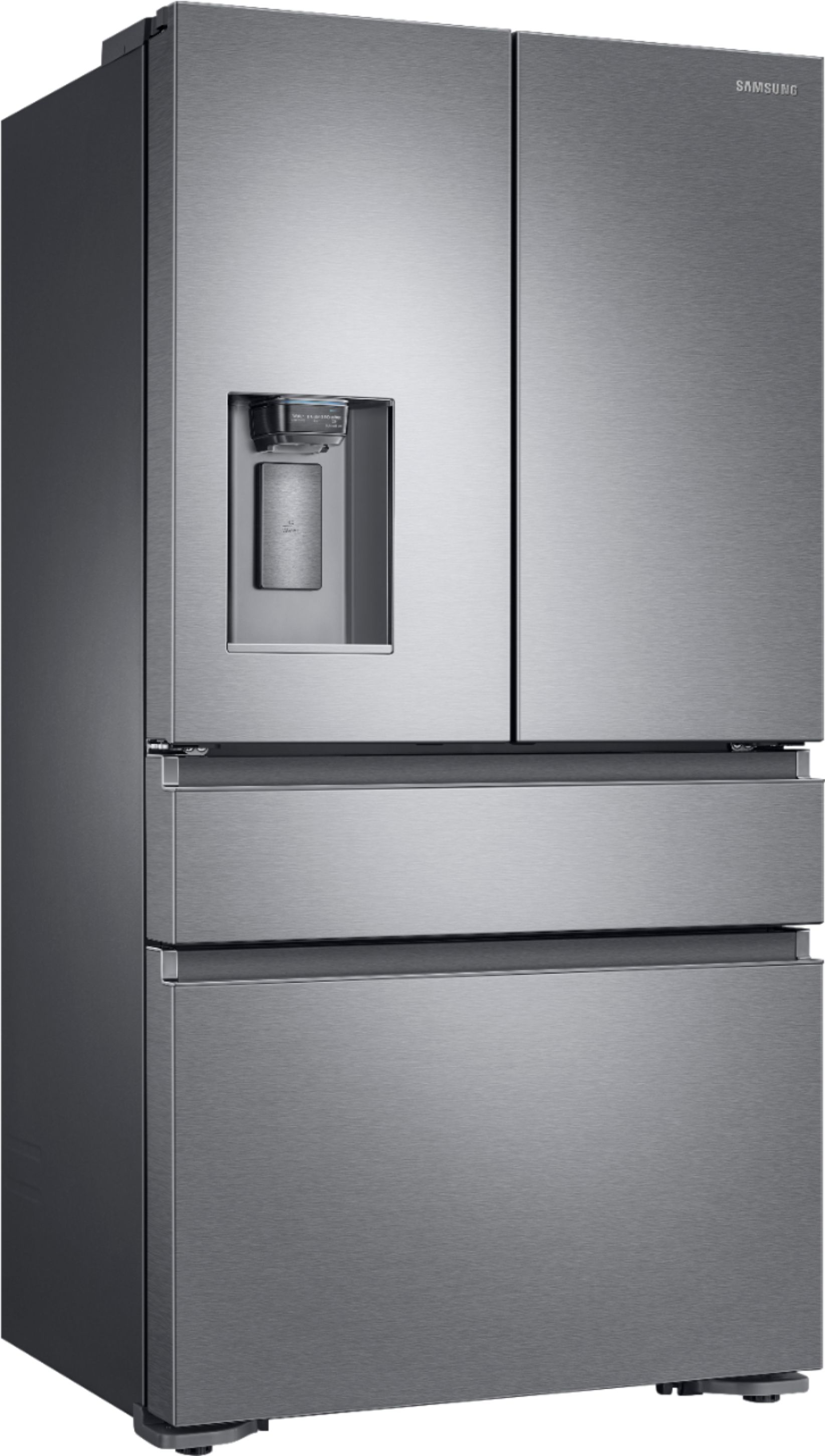 25 cu. ft. Side-by-Side Refrigerator with LED Lighting in Black Stainless  Steel Refrigerator - RS25J500DSG/AA