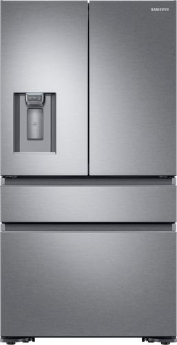 Samsung - 22.6 Cu. Ft. 4-Door Flex French Door Counter-Depth Fingerprint Resistant Refrigerator - Stainless steel was $2899.99 now $2199.99 (24.0% off)