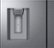 Alt View Zoom 4. Samsung - 22.6 Cu. Ft. 4-Door Flex French Door Counter-Depth Fingerprint Resistant Refrigerator - Stainless steel.