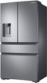Left Zoom. Samsung - 22.6 Cu. Ft. 4-Door Flex French Door Counter-Depth Fingerprint Resistant Refrigerator - Stainless steel.