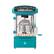 Angle. Holstein Housewares - 10-Cup Popcorn Maker - Teal.