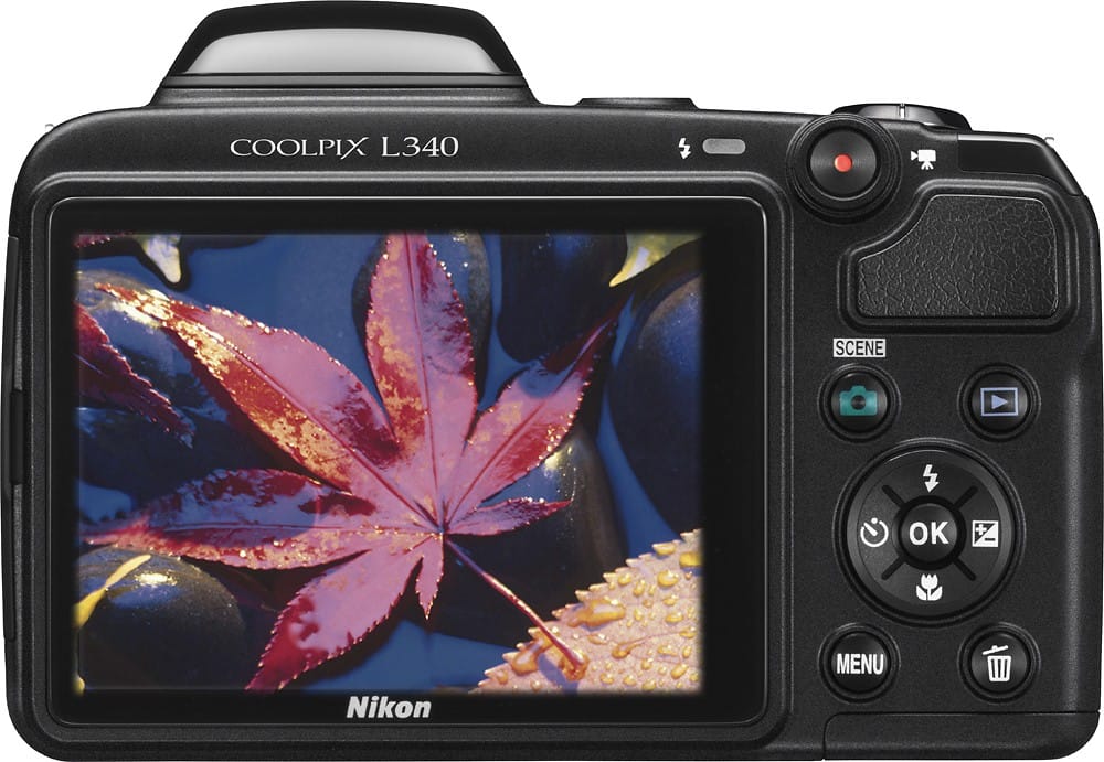 Camara Nikon Coolpix L340 20.2 Mp Zoom 28x Pantalla Lcd 3.0