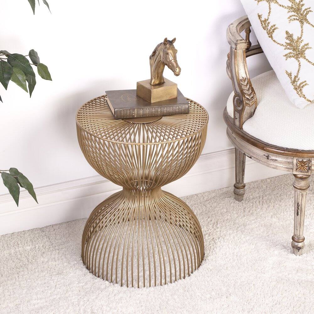Alt View 5. Butler Specialty - Nicholas Metal Side Table - Gold.