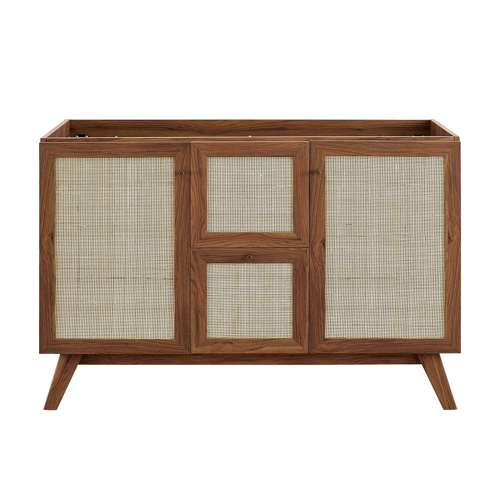 Alt View 4. Modway - Soma Bathroom Cabinet Basin Not Included by Modway - Walnut.
