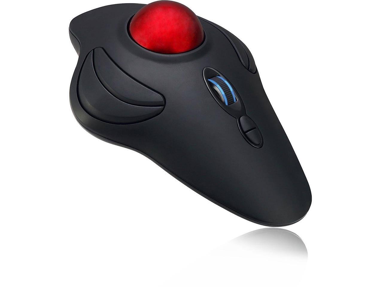 Alt View 4. Adesso - iMouse T40 - Wireless Programmable Ergonomic Trackball Mouse - Black.